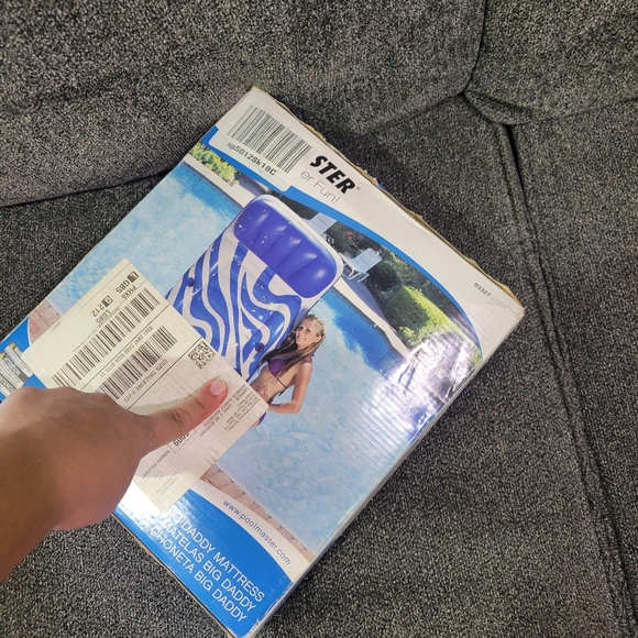 Poolmaster Big Daddy Swimming Pool Mattress 83328 Pool Float With Drink Caddy - Picture 3 of 5